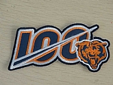 2019 Chicago Bears 100th Anniversary Seasons NFL Football Jersey Patch,baseball caps,new era cap wholesale,wholesale hats